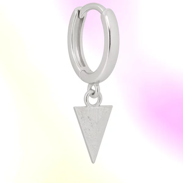 Arete Solitario Spike Plata