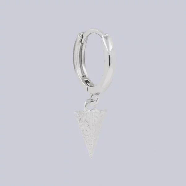 Arete Solitario Spike Plata