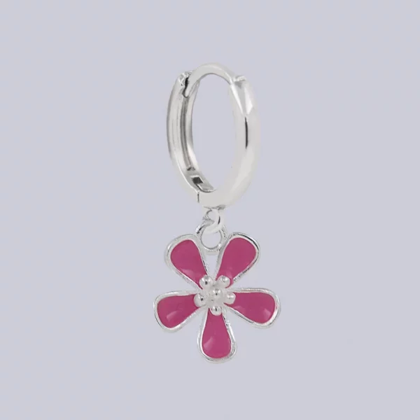 Arete Solitario Silver Flower